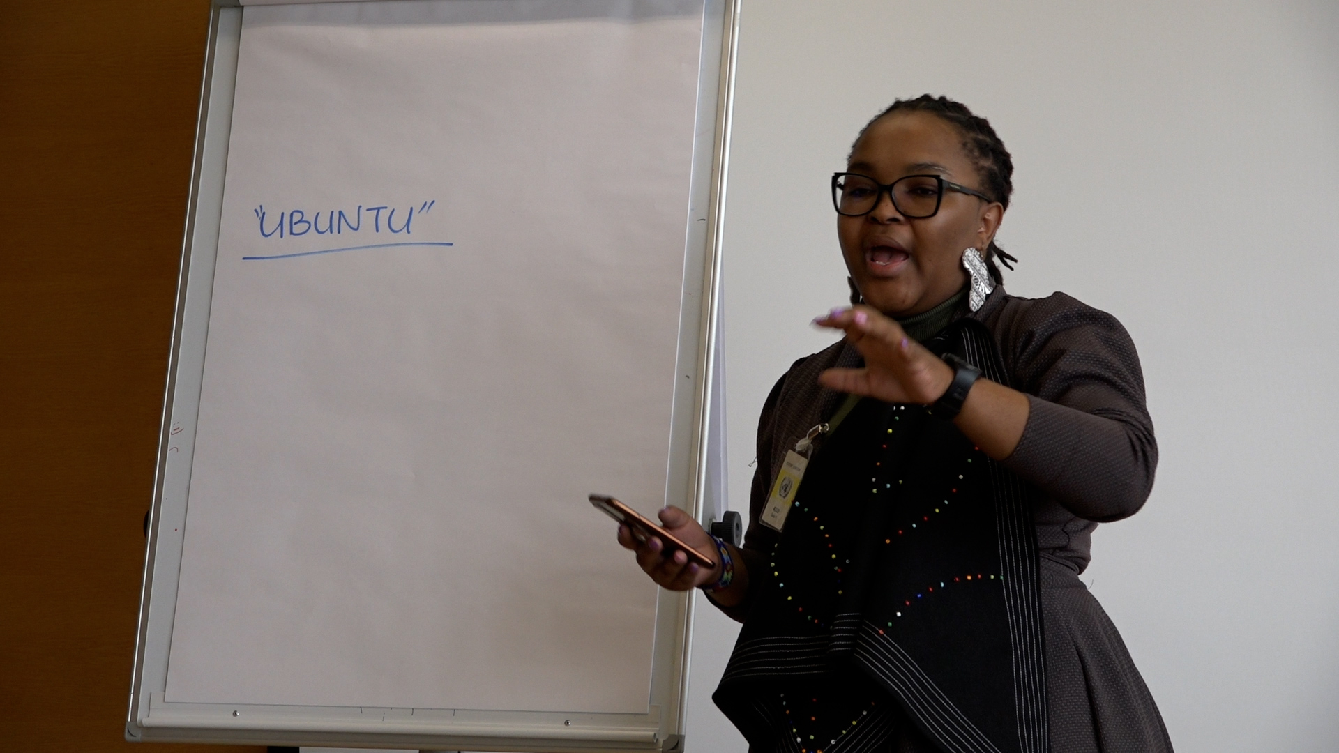 Nokubonga presenting