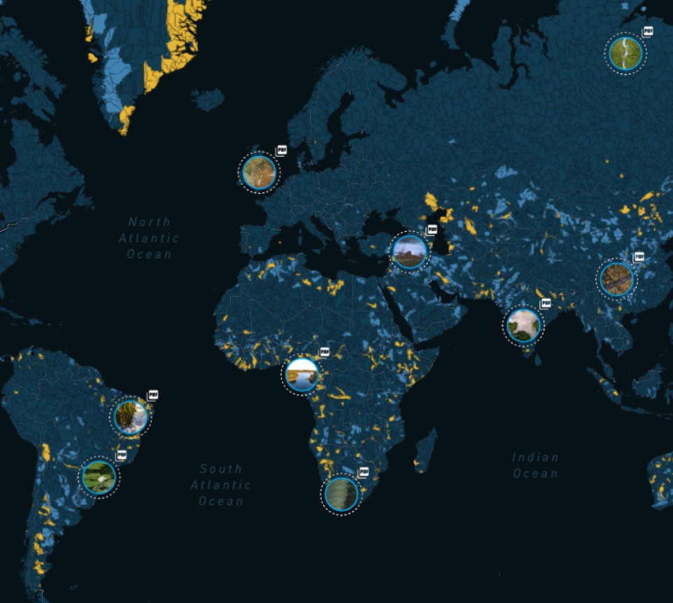 Screenshot of the Freshwater Ecosystem Explorer