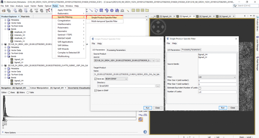 Speckle filtering