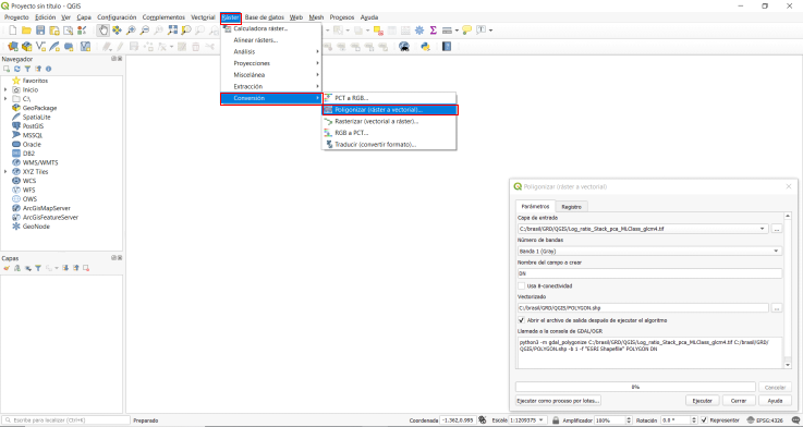 Convert raster to shape file