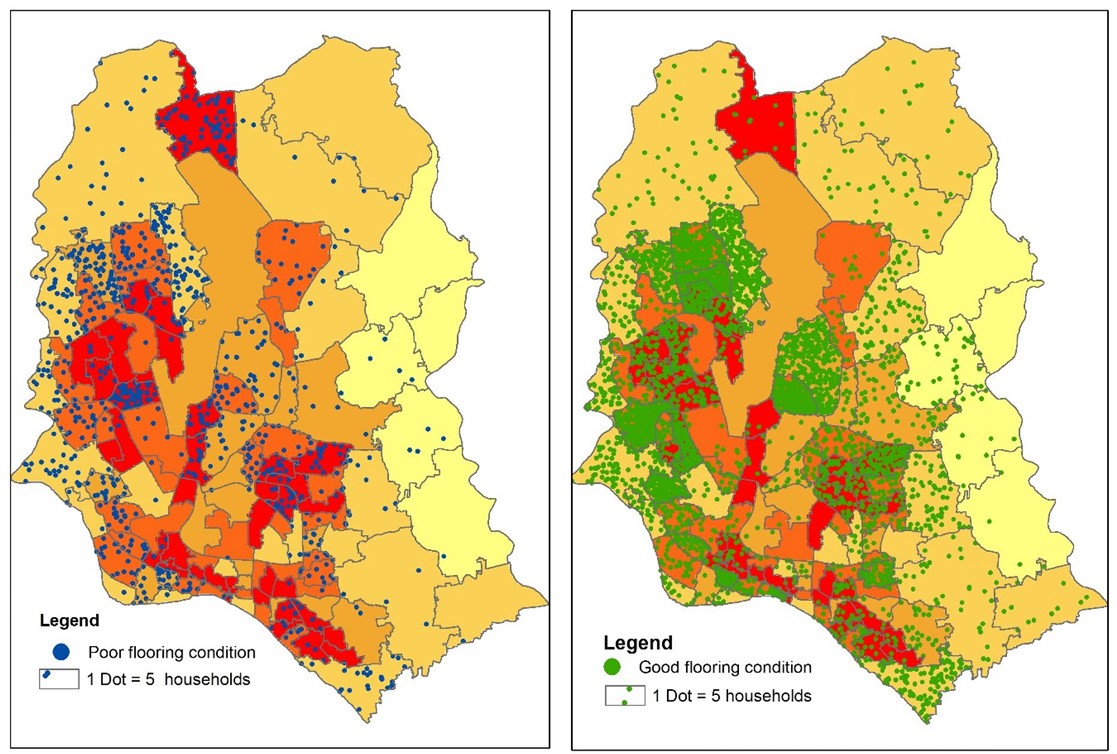 Figure 1. Waterlogging vulnerability zone and flooring condition in Dhaka city (Alam et al., 2023)