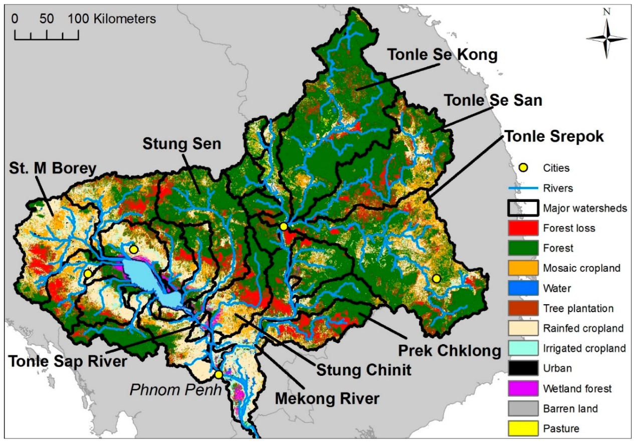 Figure 5. 2001 land cover map (this paper) with subsequent forest loss between 2001–2013 (Netzer et al. 2019).