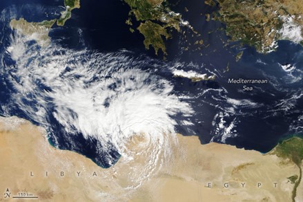 Figure 1: Storm Daniel made landfall in northeastern Libya on 10 September 2023 (Cassidy, 2023).