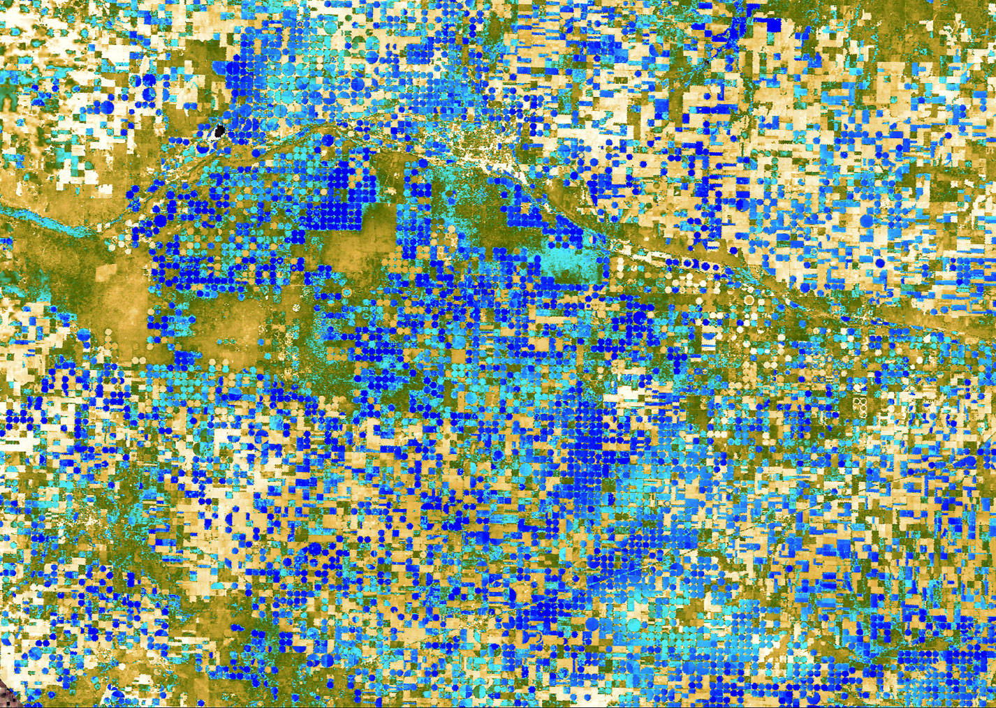 ECOSTRESS mapping crops