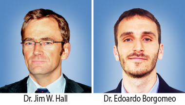 Water Management and Protection Prize: The team of Dr. Jim W. Hall and Dr. Edoardo Borgomeo (Environmental Change Institute, University of Oxford). 