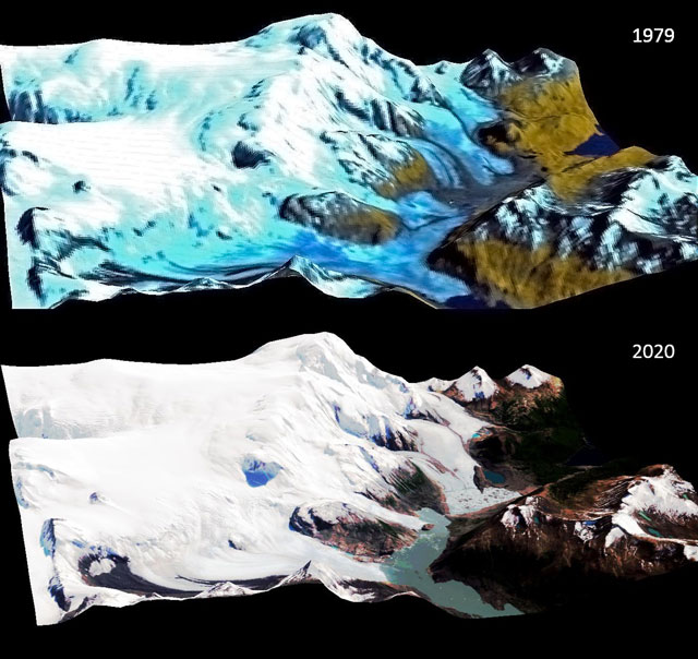Fig. 3. 3D comparison between 1979 and 2020. (Image credit: Ailin Ortone)