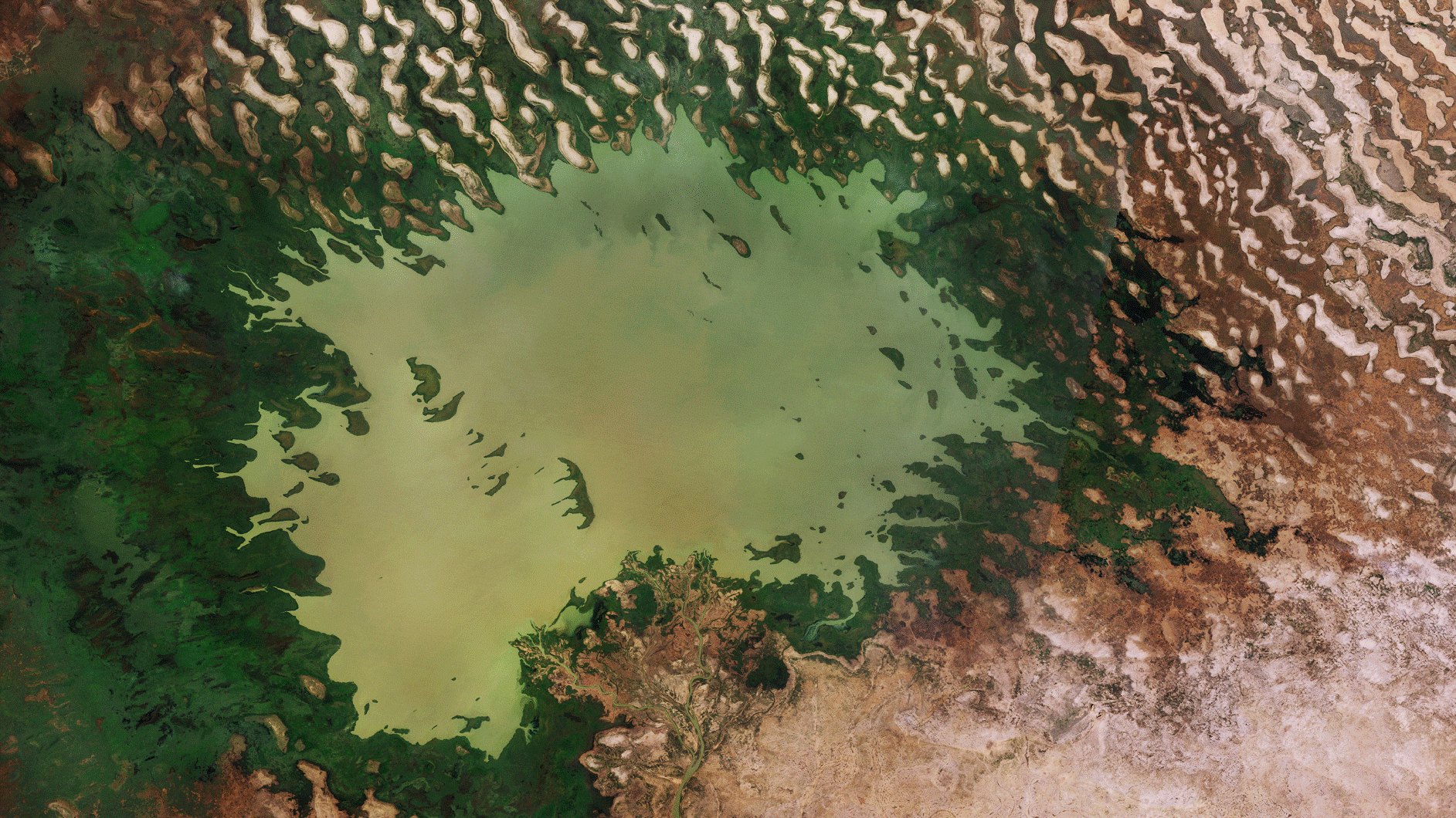 Shrinking lake Chad. Source: ESA