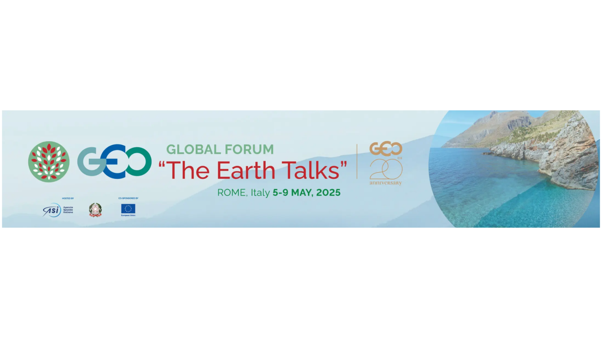 Event banner with title, location and date