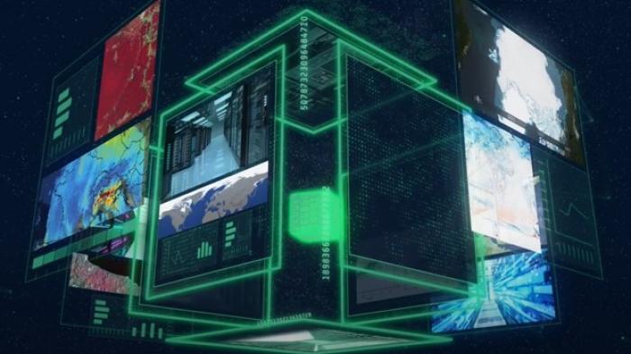 Figure 1 – Representation of a data cube computational environment (Source: European Space Agency, 2021)