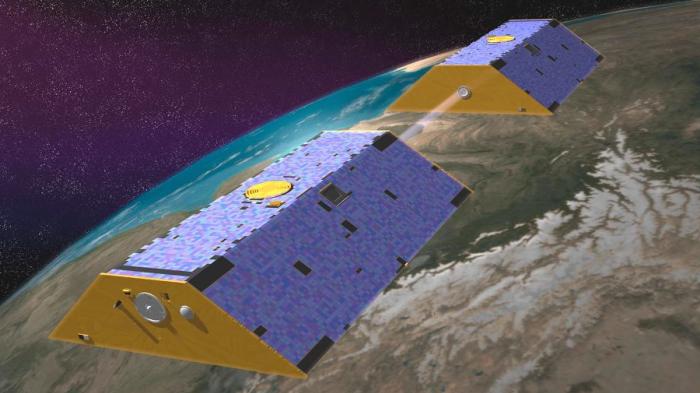 GRACE twin satellites