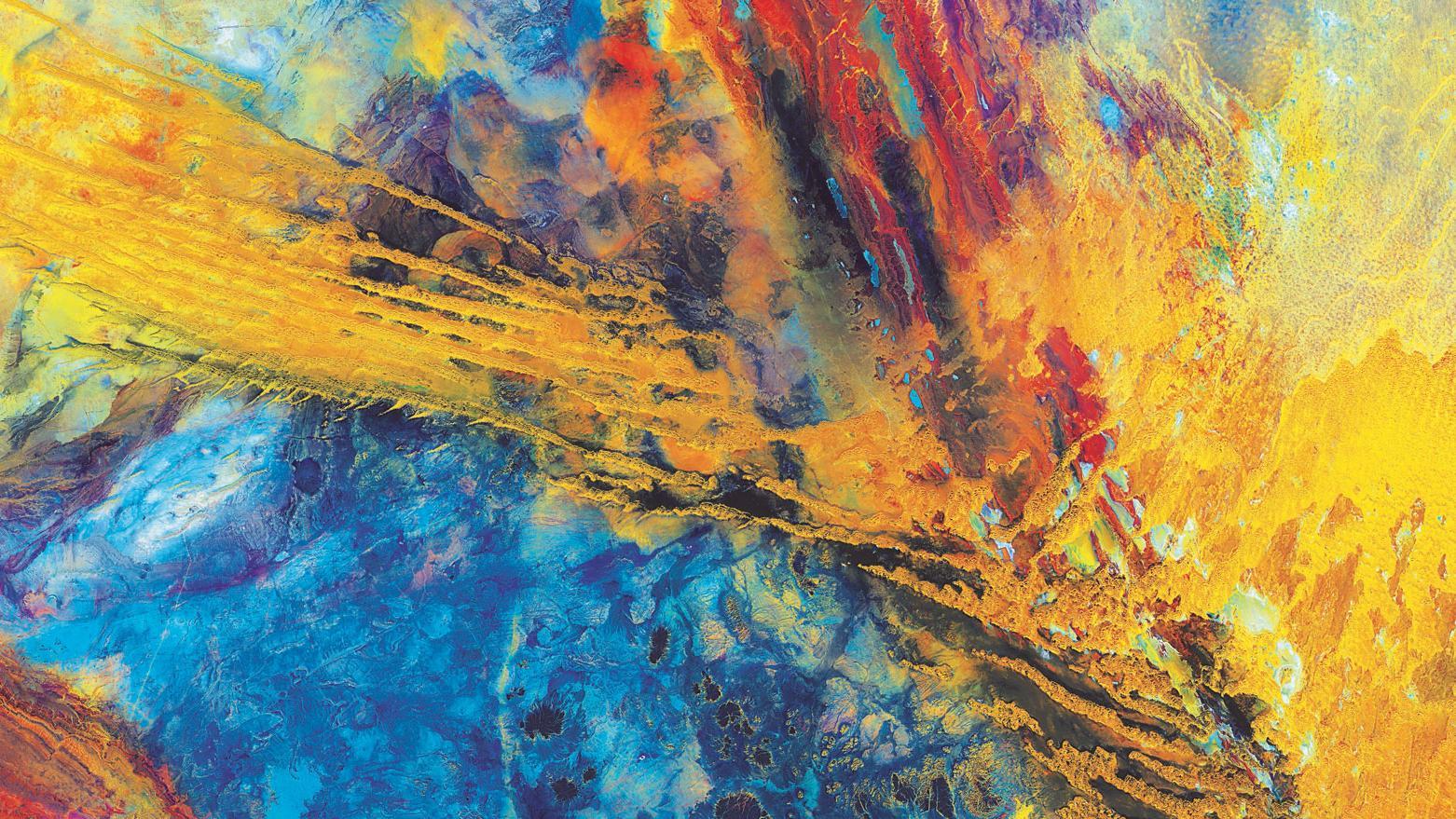 False colour image of the Sahara. Source: ESA