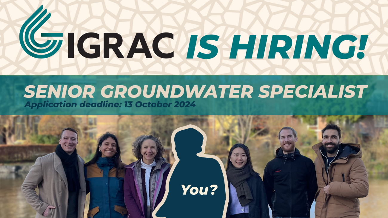 Vacancy: Senior Groundwater Specialist