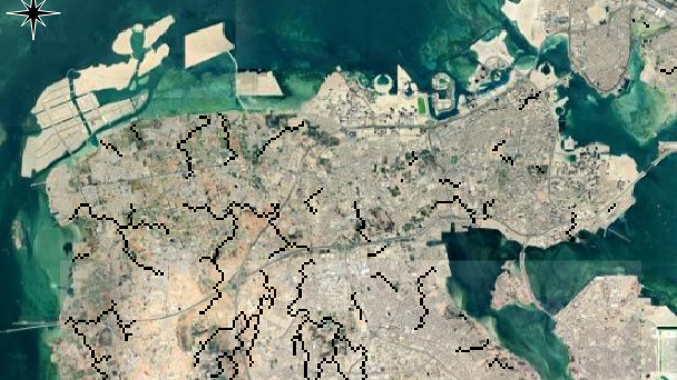 Drainage lines in Bahrain