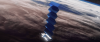 Starlink Satellite Animation showing deployment shortly after separating from the Falcon 9 2nd stage