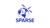 SPARSE logo with an icon of the globe with plastic in its oceans and a satellite nearby